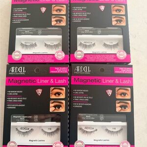 Bundle of 4 Ardell Magnetic Liner & Lash Set — Black & Pink Packaging